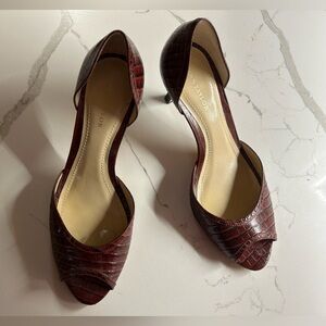 Vintage Ann Taylor burgundy heels